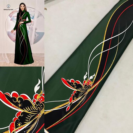 Vải áo dài đẹp độc lạ - In Vải Phượng Hoàng - Công Ty TNHH In ấn Phượng Hoàng